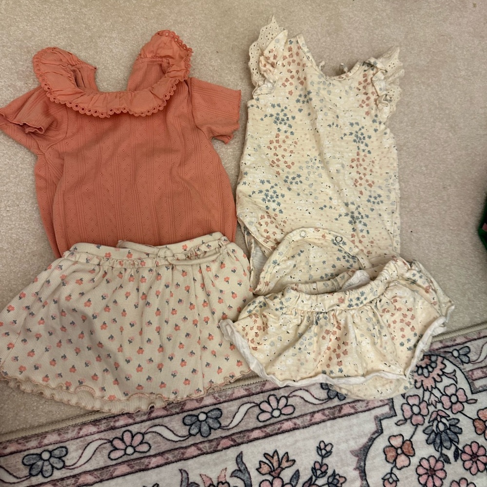 9month baby girl skirt bundle